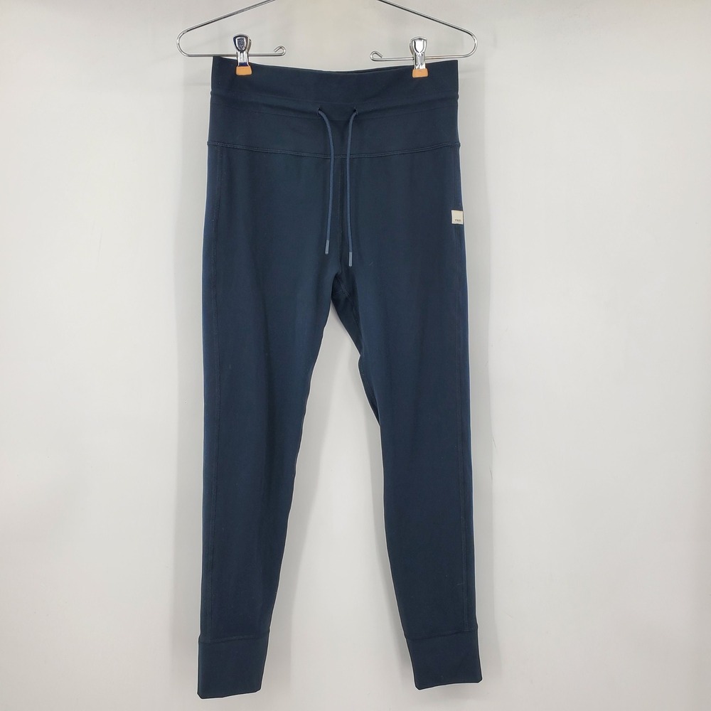 Vuori Daily Legging Black High Rise Drawstring 7/8 Activewear Pants Med Lounge